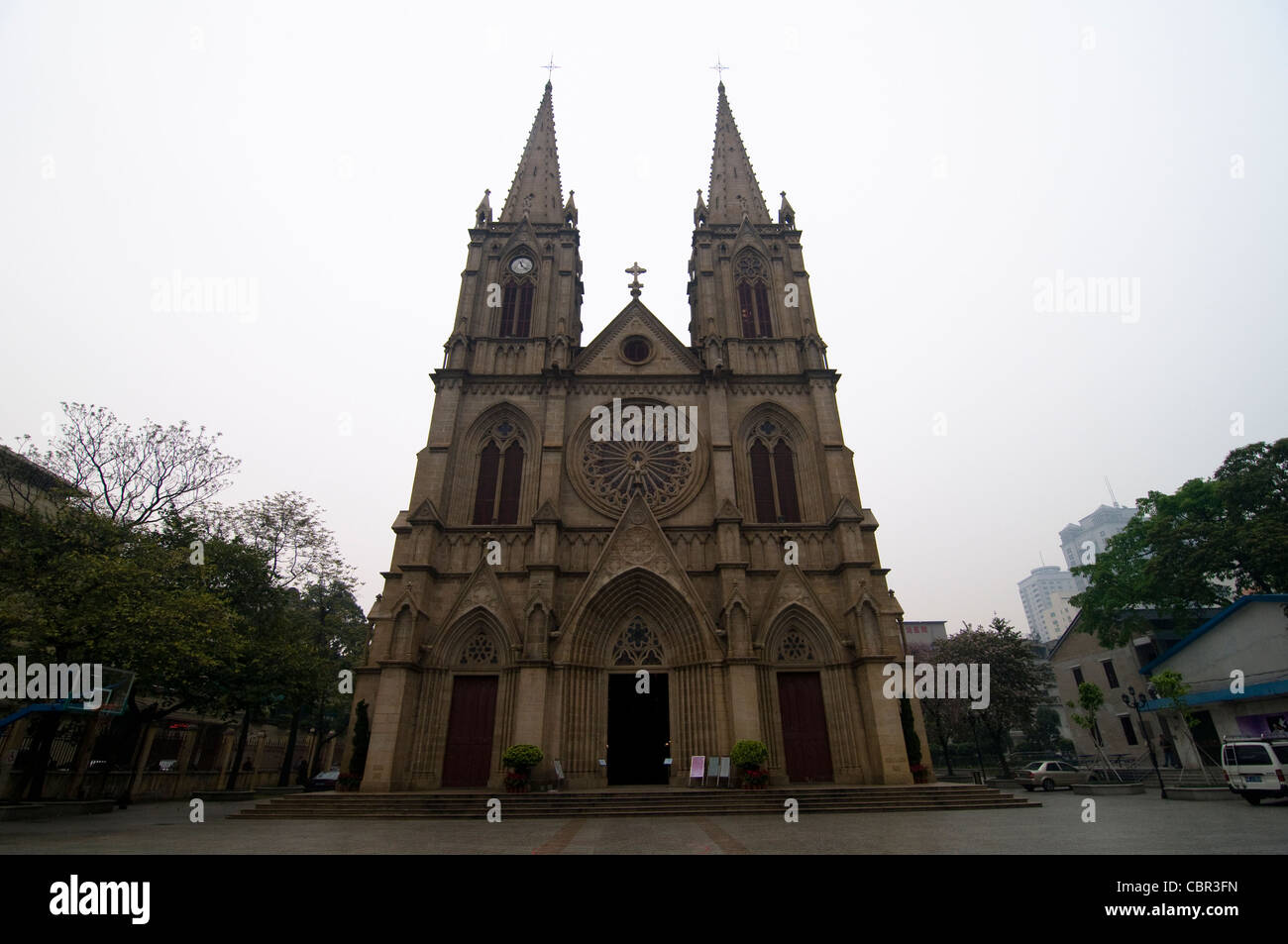 La cathédrale du Sacré-Coeur à Guangzhou. Banque D'Images