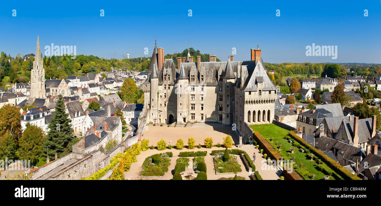 Vallée de la Loire, le château de Langeais Banque D'Images