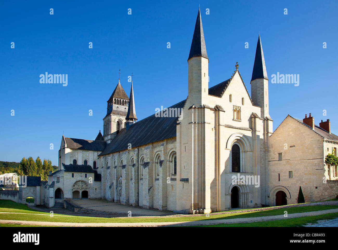 Vallée de la Loire, Abbaye de Fontevraud Banque D'Images