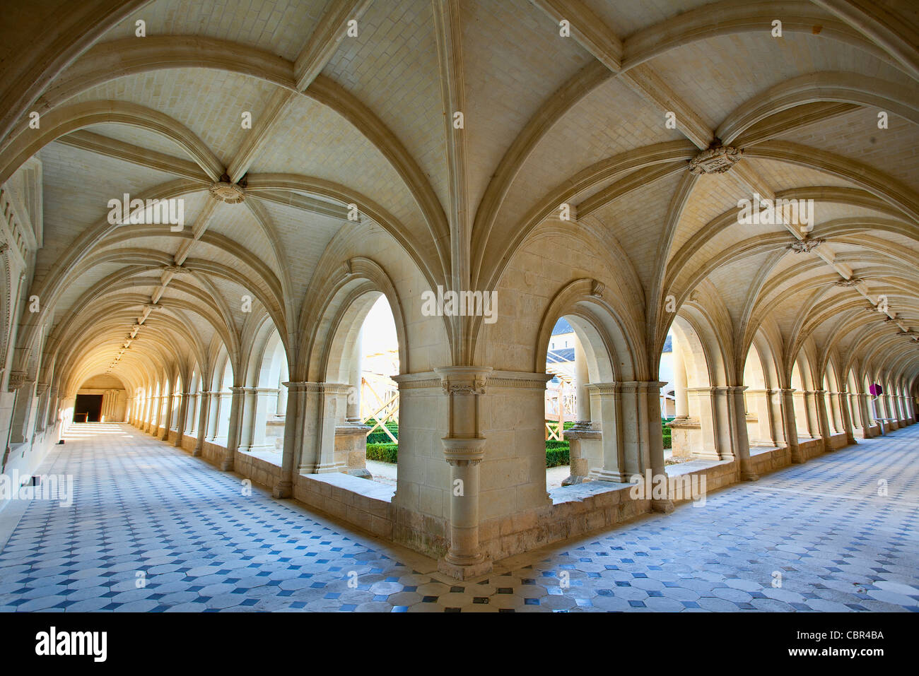 Vallée de la Loire, Abbaye de Fontevraud Banque D'Images