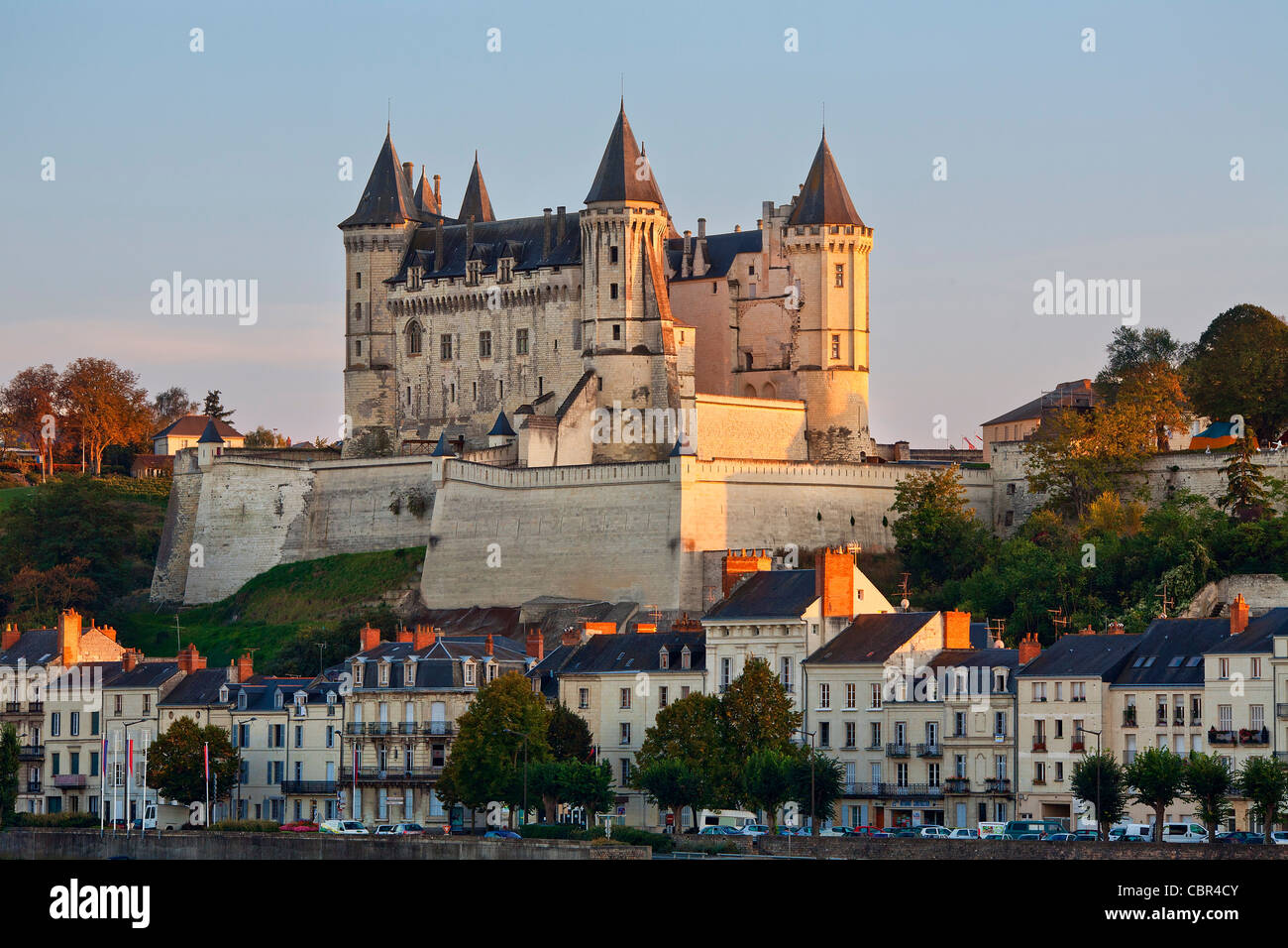 Vallée de la Loire, le château de Saumur Banque D'Images