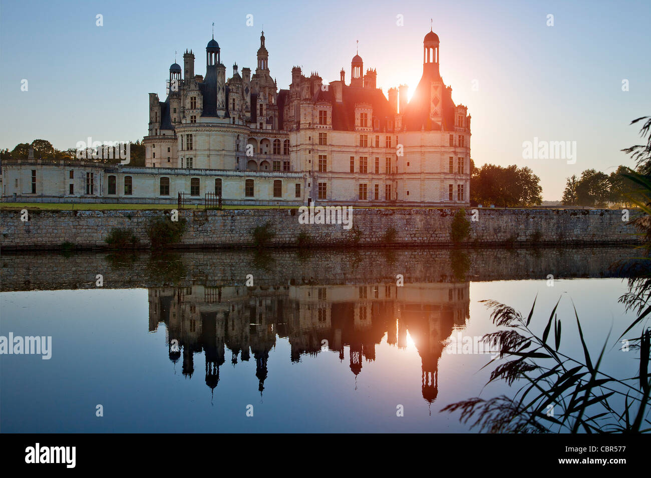 Vallée de la Loire, le château de Chambord Banque D'Images