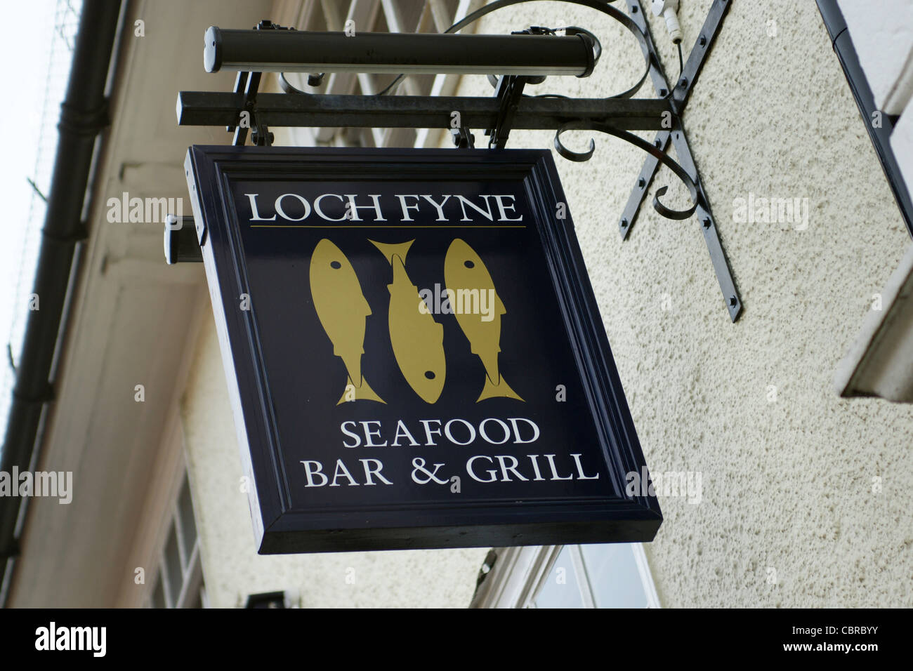 Le Loch Fyne restaurant sign Banque D'Images