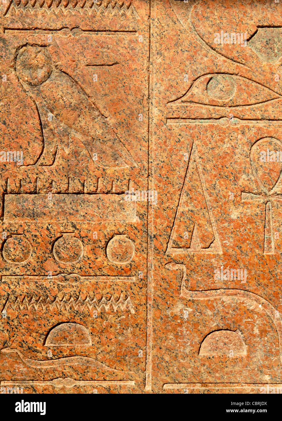 Temple Hatshepsut, Vallée des Rois, Egypte - hiéroglyphes 3 Banque D'Images