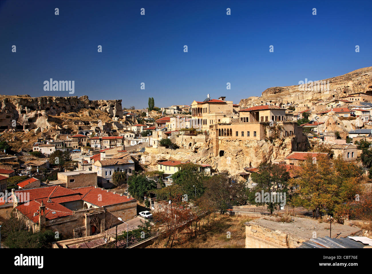 Photo de la ville d''Urgup, où vous pouvez voir quelques vieux grec housesNevsehir, Cappadoce, Turquie. Banque D'Images