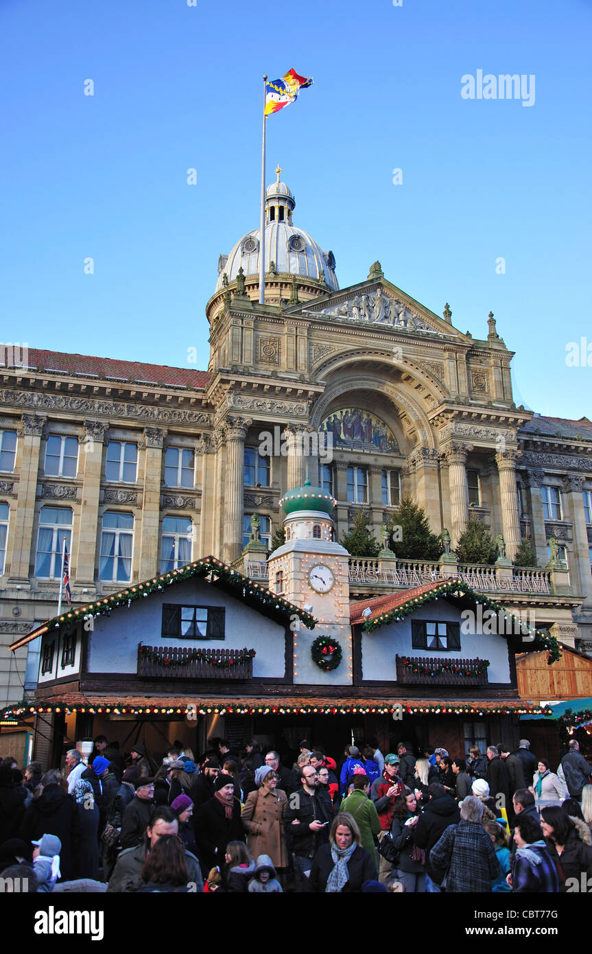 Marché de Noël de Francfort, Victoria Square, Birmingham, West Midlands, England, United Kingdom Banque D'Images
