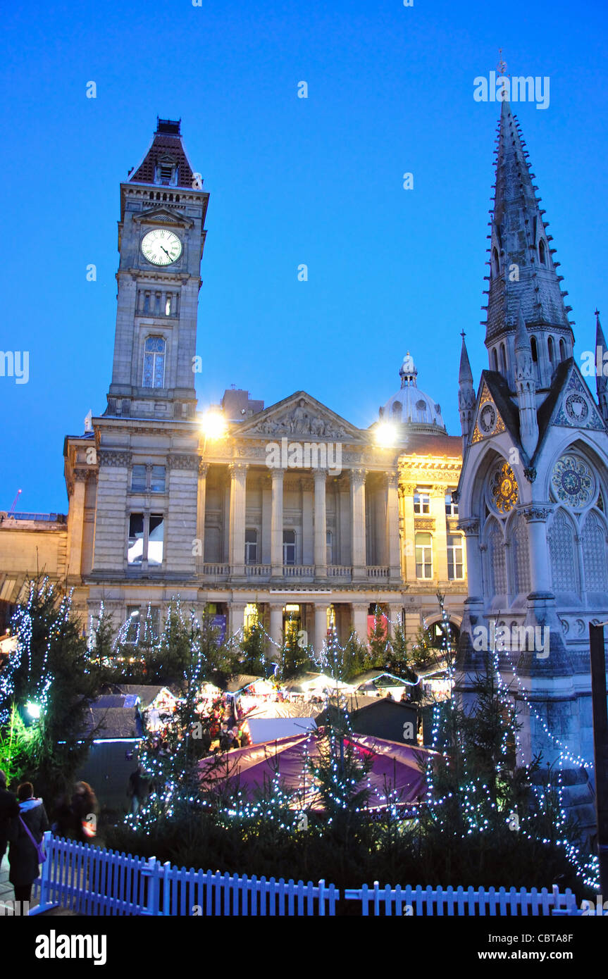 Marché de Noël de Francfort, Chamberlain Square, Birmingham, West Midlands, England, United Kingdom Banque D'Images