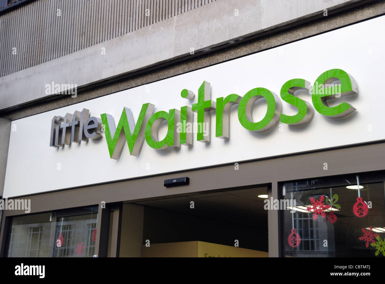 Petit supermarché Waitrose, Londres, Angleterre Banque D'Images
