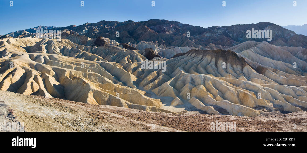 Les badlands, Death Valley National Park, États-Unis Banque D'Images