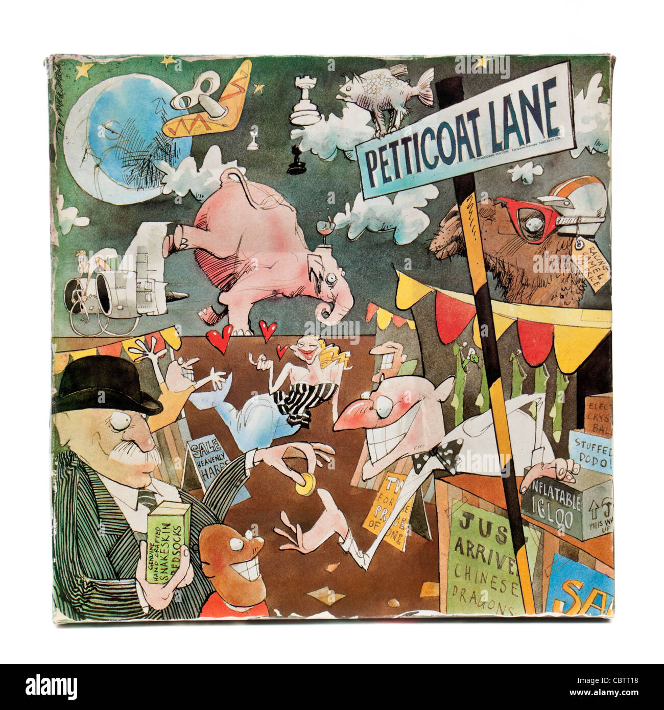 Petticoat Lane' 1987 'jeu de négociation du marché par Tamcrest Ltd Banque D'Images