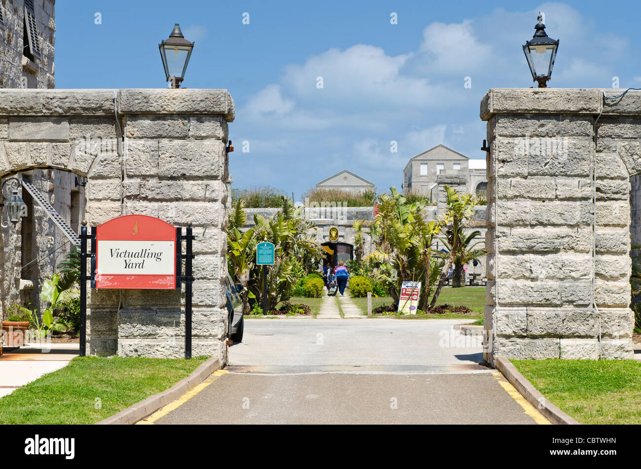 Les Bermudes. L'avitaillement de triage à la Royal Naval Dockyard, aux Bermudes. Banque D'Images
