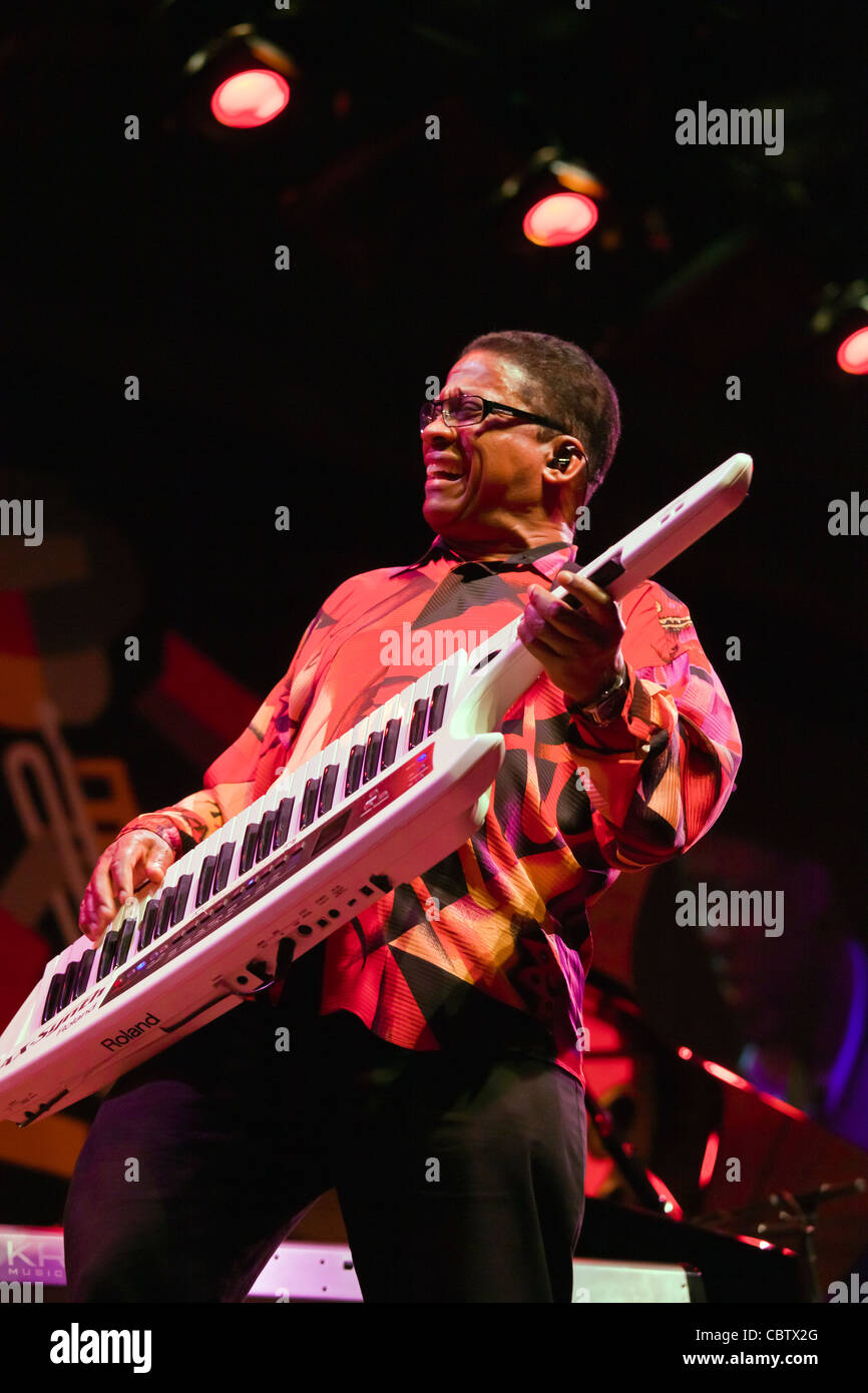 HERBIE HANCOCK effectue sur le Jimmy Lyons Étape - 54ème festival de jazz de Monterey 2011 Banque D'Images