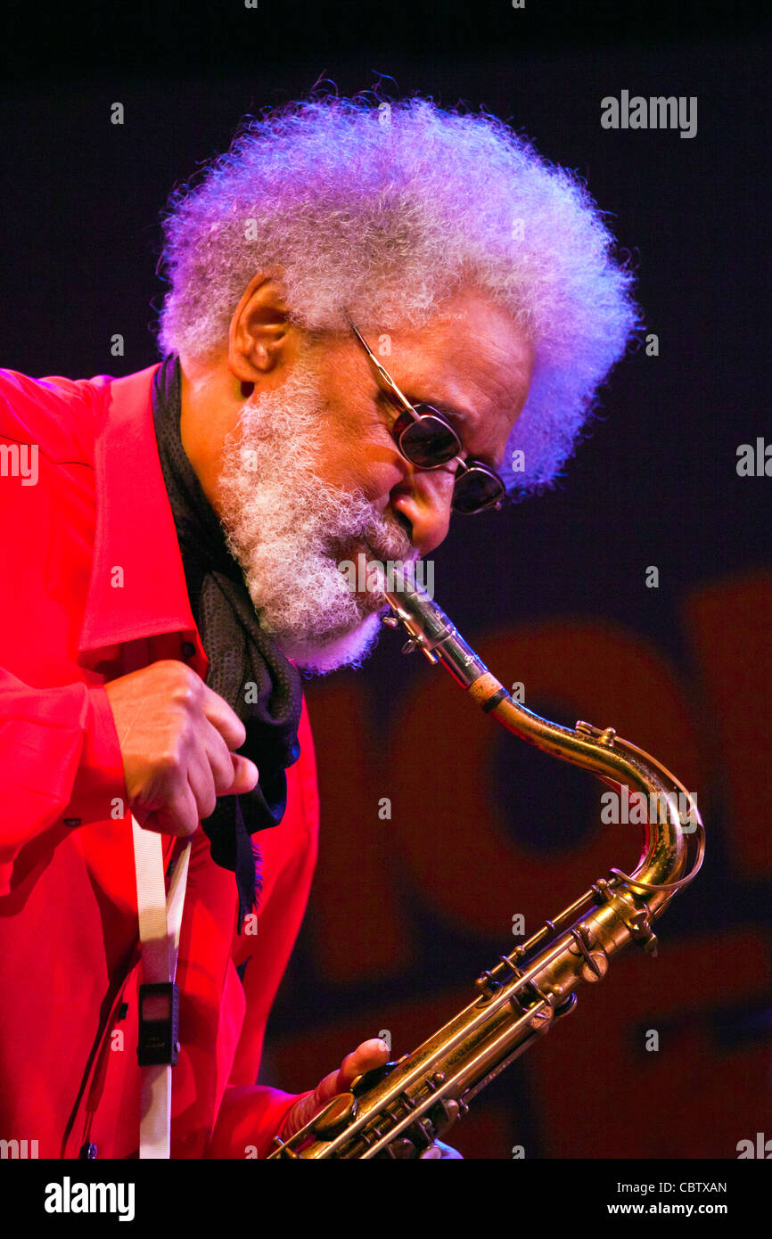 SONNY ROLLINS joue sur le Stade de Lyon Jimmy - 54ème festival de jazz de Monterey 2011 Banque D'Images