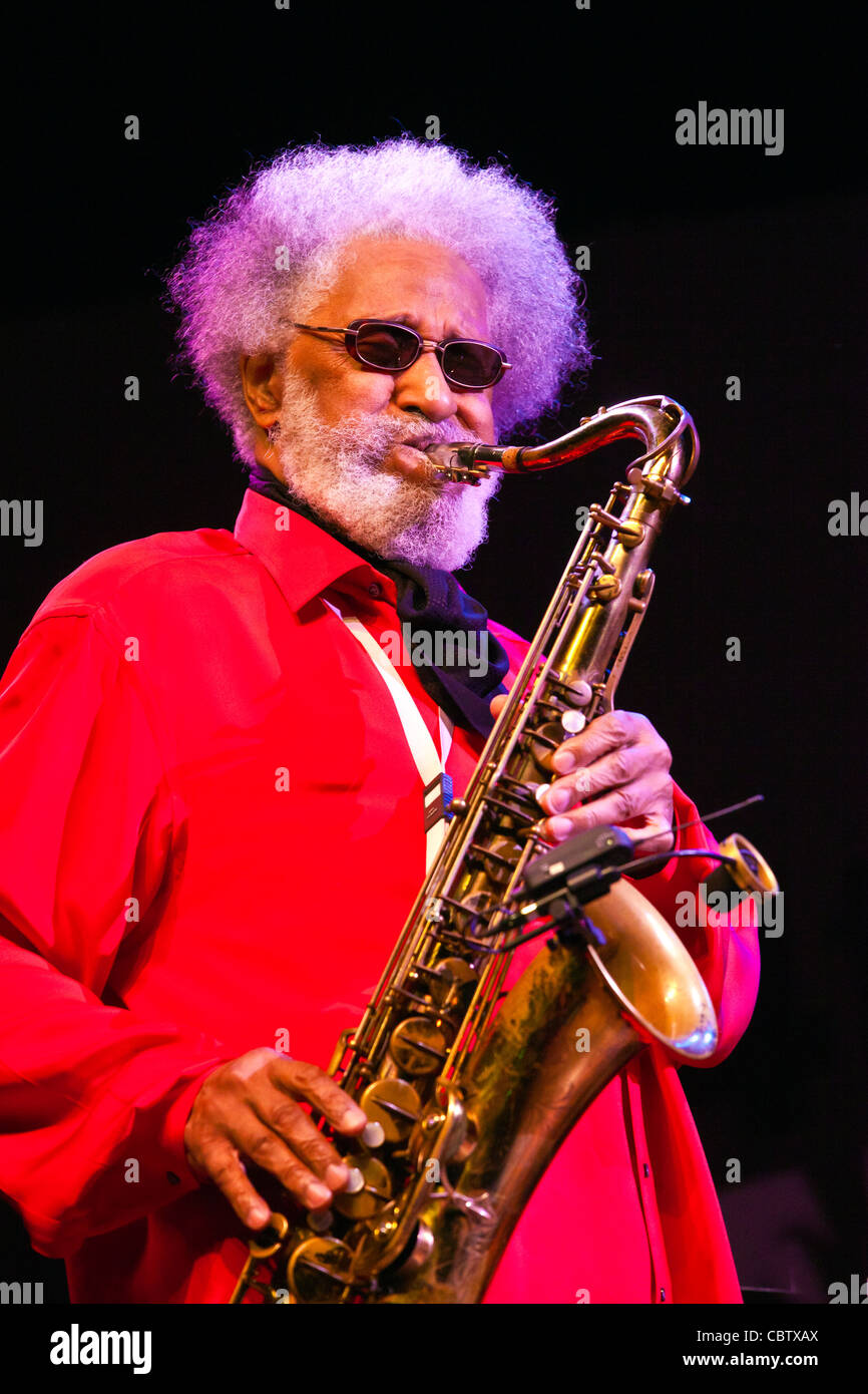 SONNY ROLLINS joue sur le Stade de Lyon Jimmy - 54ème festival de jazz de Monterey 2011 Banque D'Images