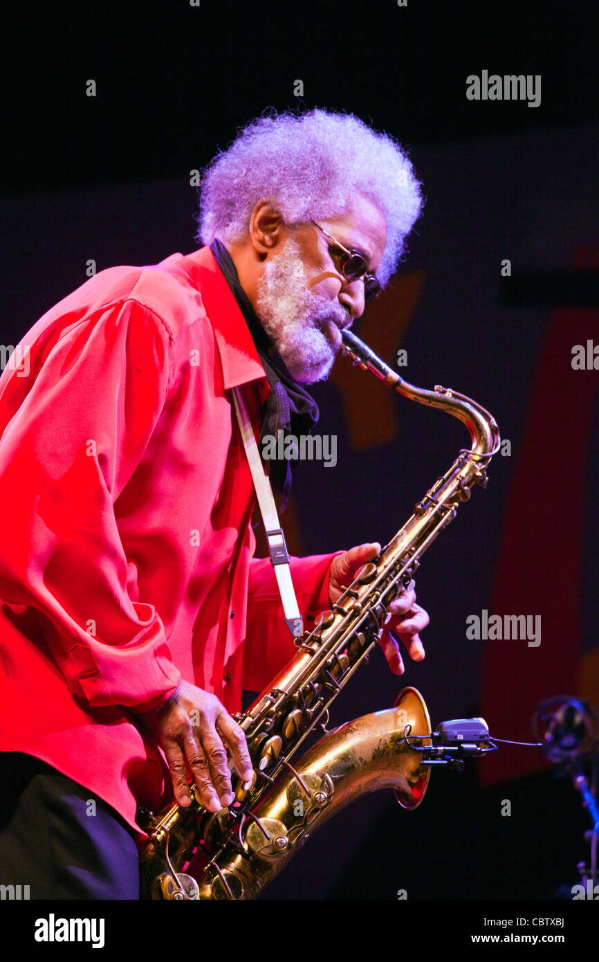 SONNY ROLLINS joue sur le Stade de Lyon Jimmy - 54ème festival de jazz de Monterey 2011 Banque D'Images
