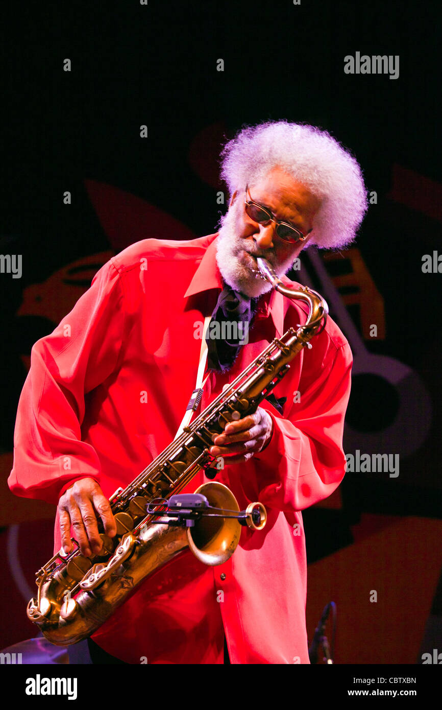 SONNY ROLLINS joue sur le Stade de Lyon Jimmy - 54ème festival de jazz de Monterey 2011 Banque D'Images