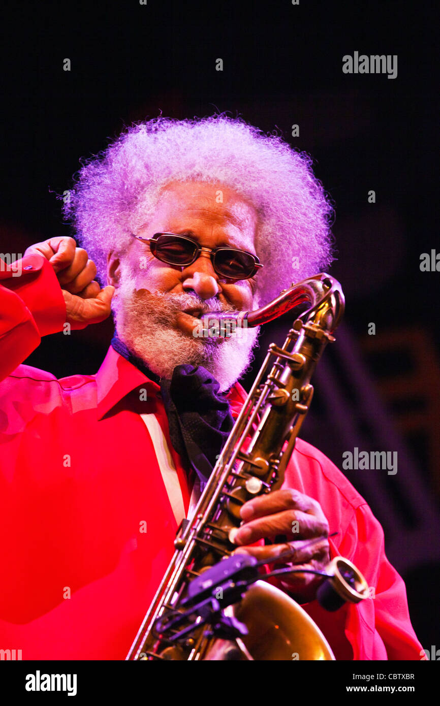 SONNY ROLLINS joue sur le Stade de Lyon Jimmy - 54ème festival de jazz de Monterey 2011 Banque D'Images