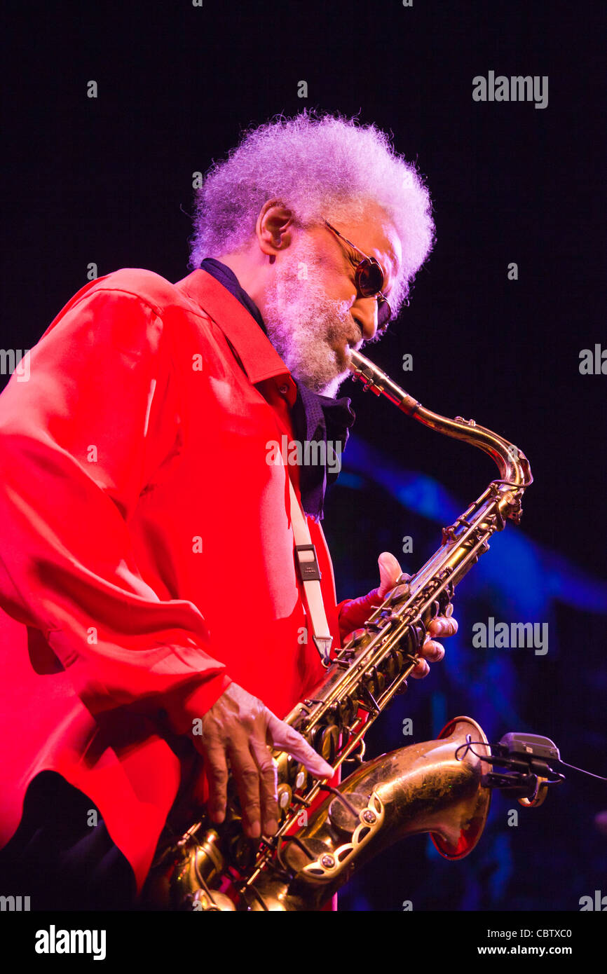 SONNY ROLLINS joue sur le Stade de Lyon Jimmy - 54ème festival de jazz de Monterey 2011 Banque D'Images