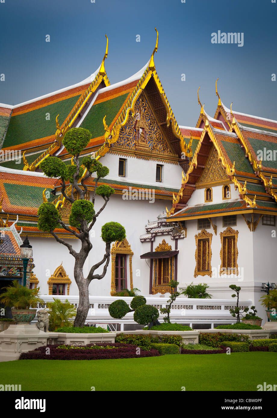 Le Dusita Phirom hall dans le Palais Royal à Bangkok, Thaïlande Banque D'Images