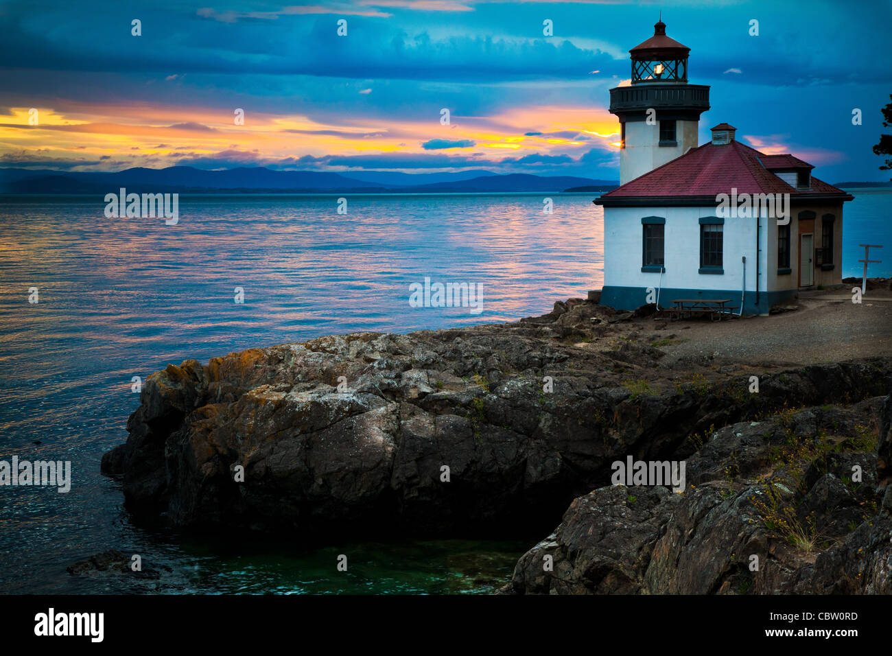 Four à chaux phare sur l'île San Juan, Puerto Rico Banque D'Images