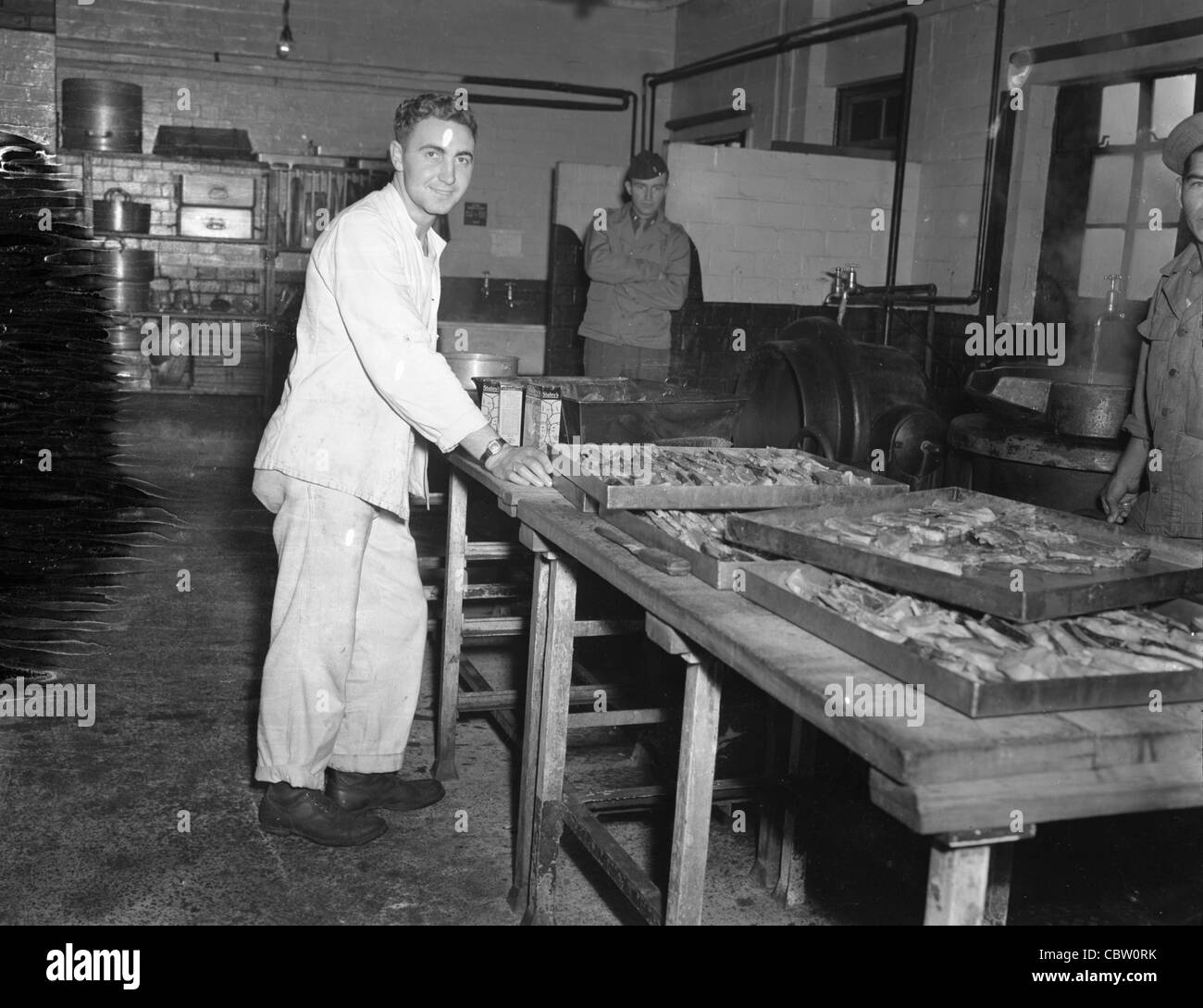 Les Américains DE LA DEUXIÈME GUERRE MONDIALE la deuxième guerre mondiale seconde guerre mondiale l'Europe alliés noir et blanc ww2 1940 Banque D'Images