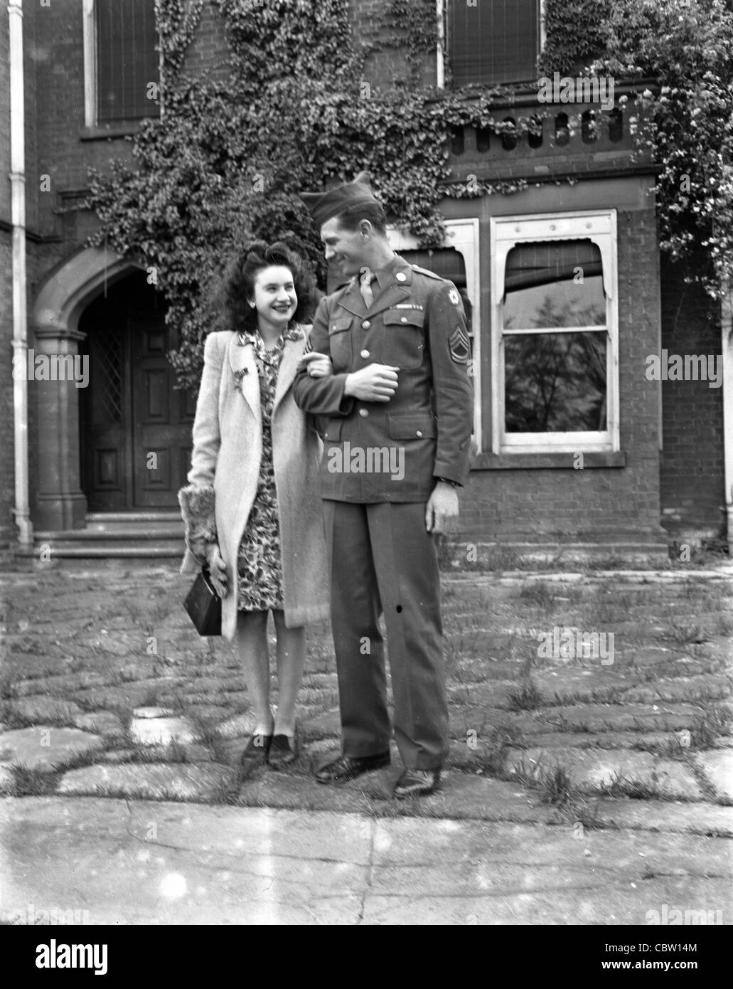 Photos de l'Europe et l'Angleterre pendant la Seconde Guerre mondiale. Ce sont les photos personnelles d'un photographe de l'armée américaine épouse de guerre. Banque D'Images