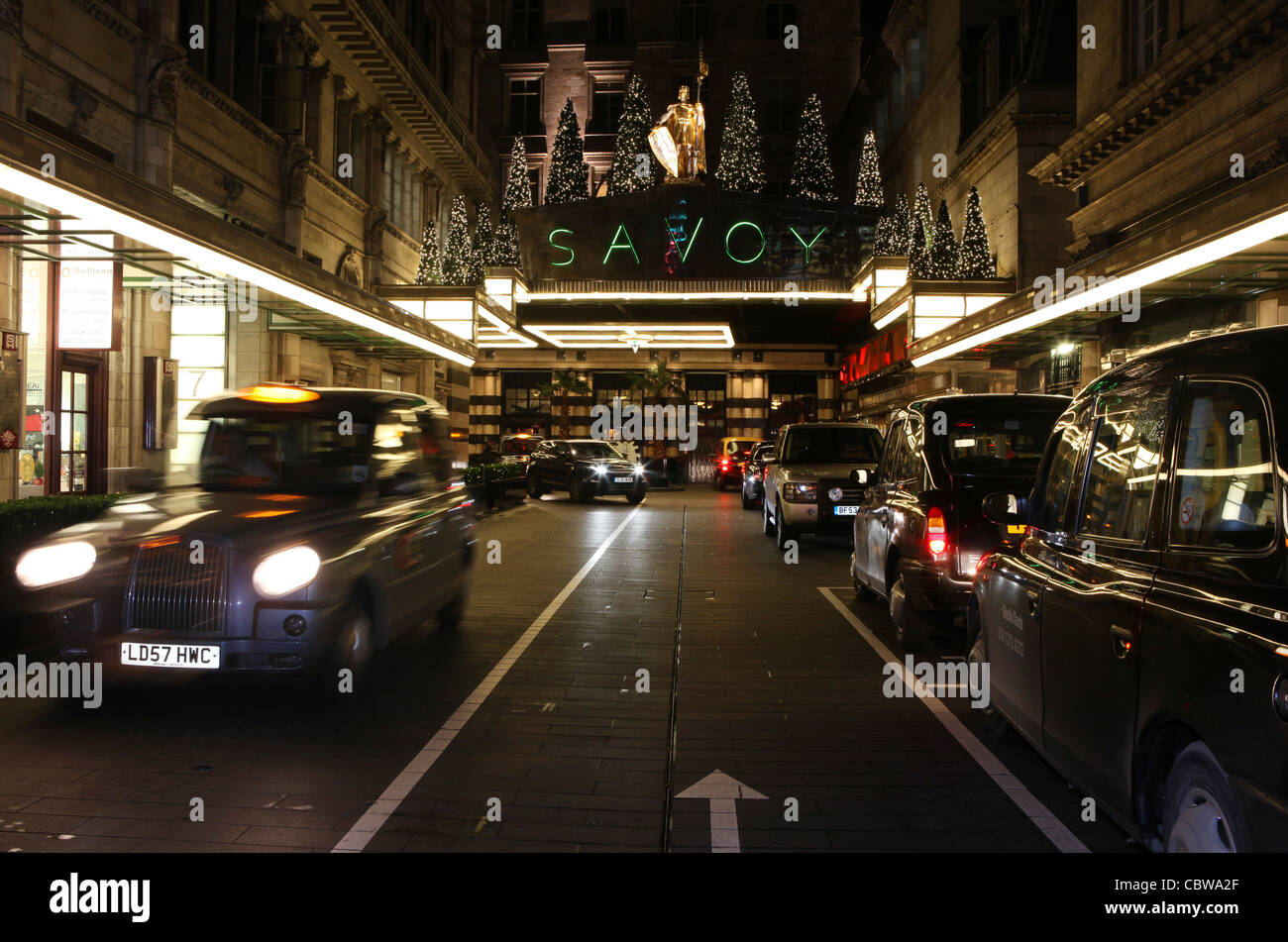 L'hôtel Savoy de Londres. Banque D'Images
