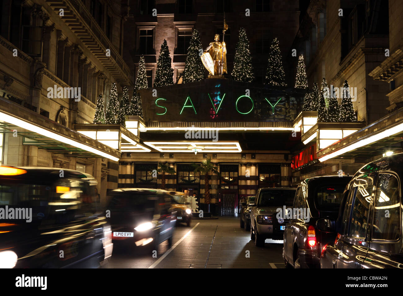 L'hôtel Savoy de Londres. Banque D'Images