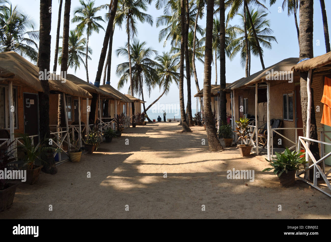 Plage de Palolem, Goa, Inde Banque D'Images