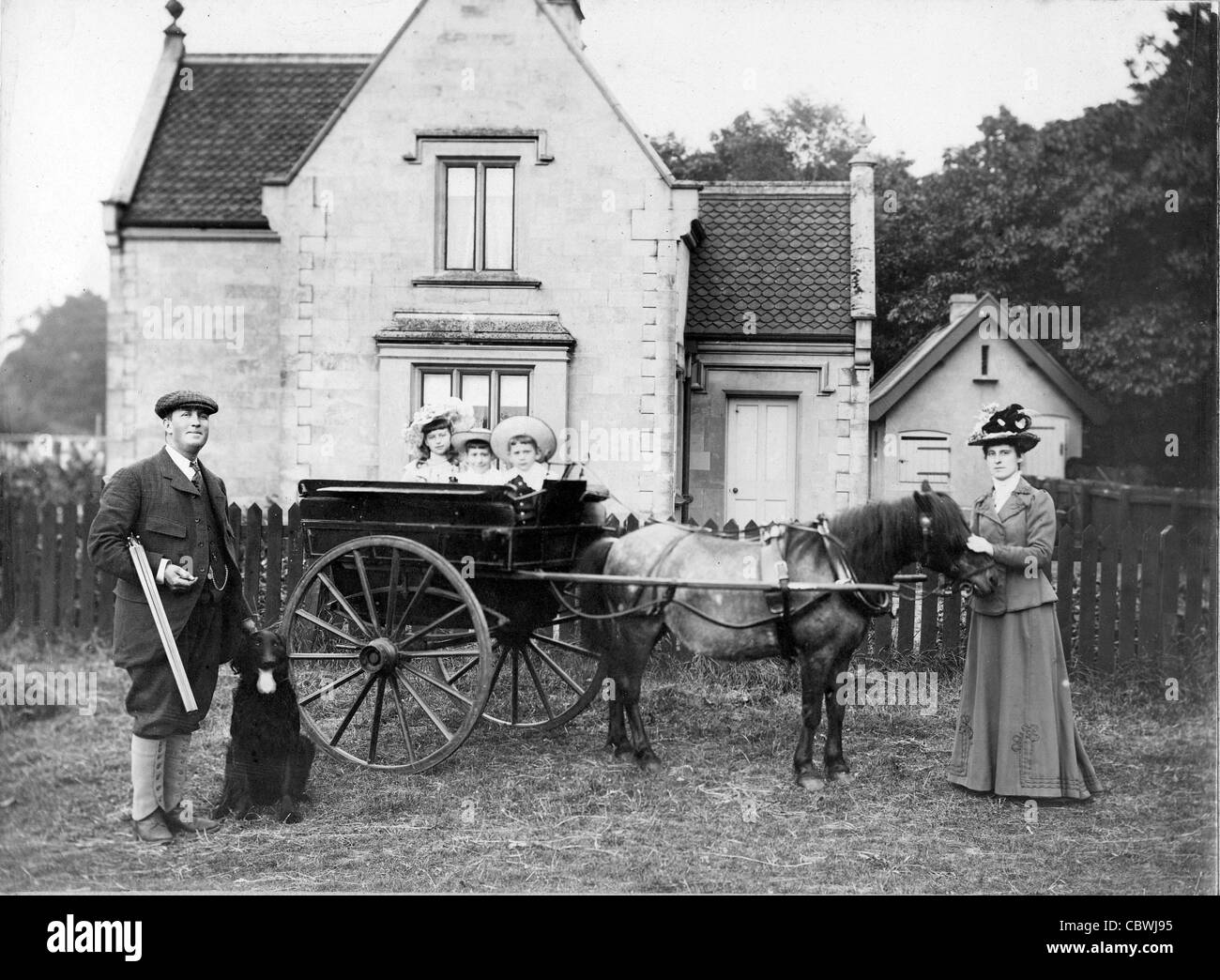 L'ère d'Edwardian photographie de famille uk Banque D'Images