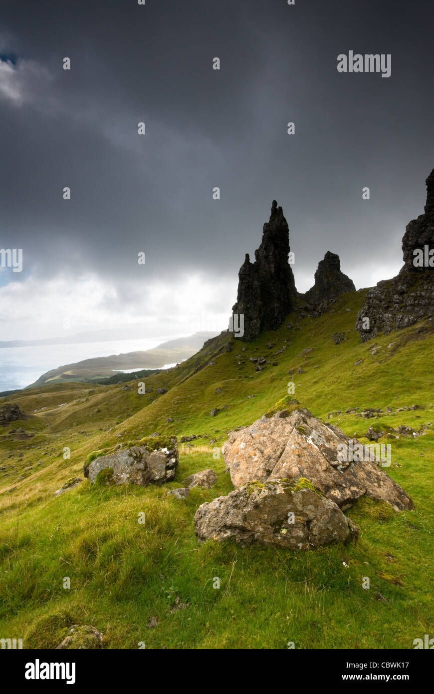 Vieil Homme de Storr - Isle of Skye Banque D'Images