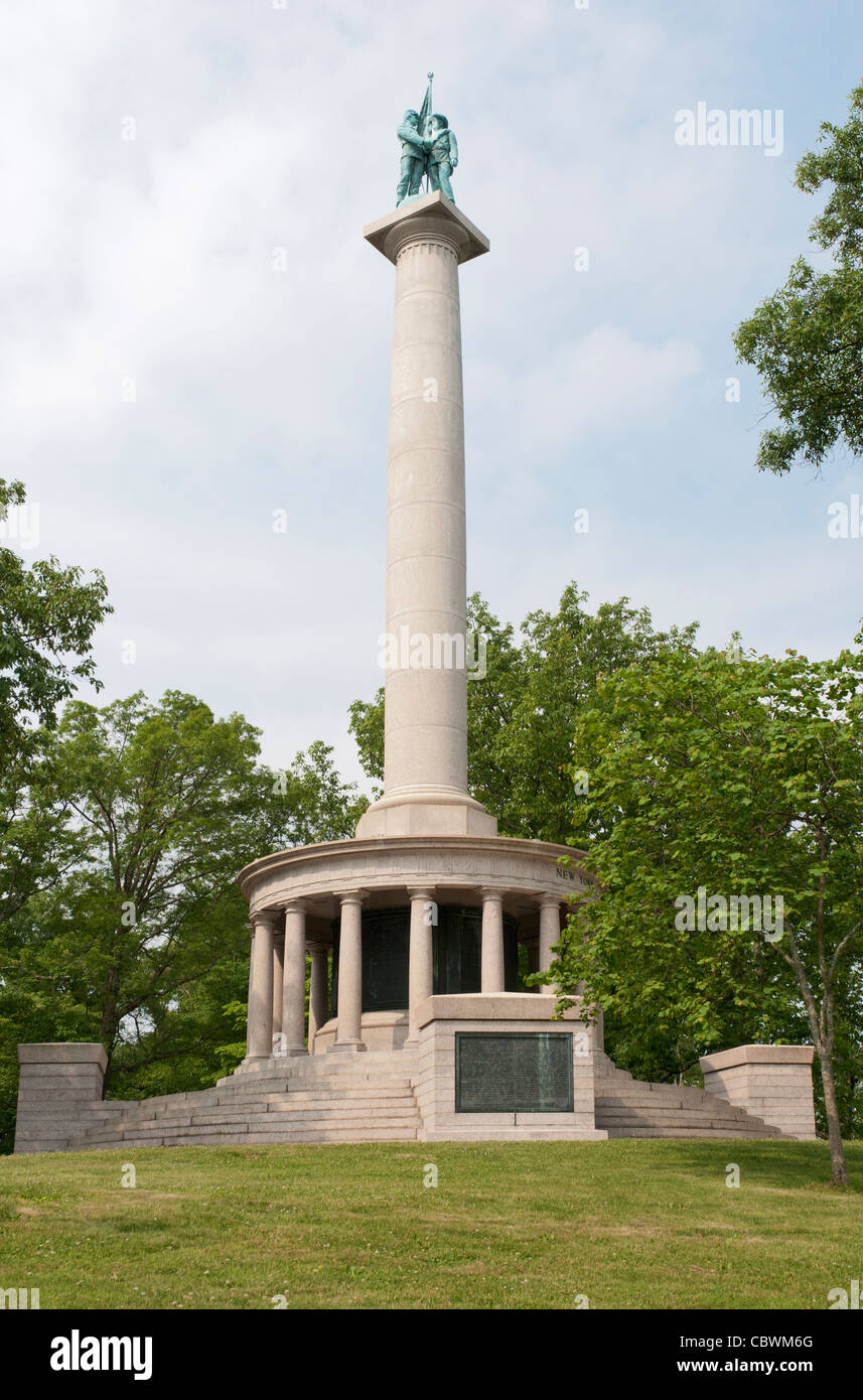 New York, Chattanooga Lookout Mountain, Bataille, Point Park, Monument de la paix New York Banque D'Images