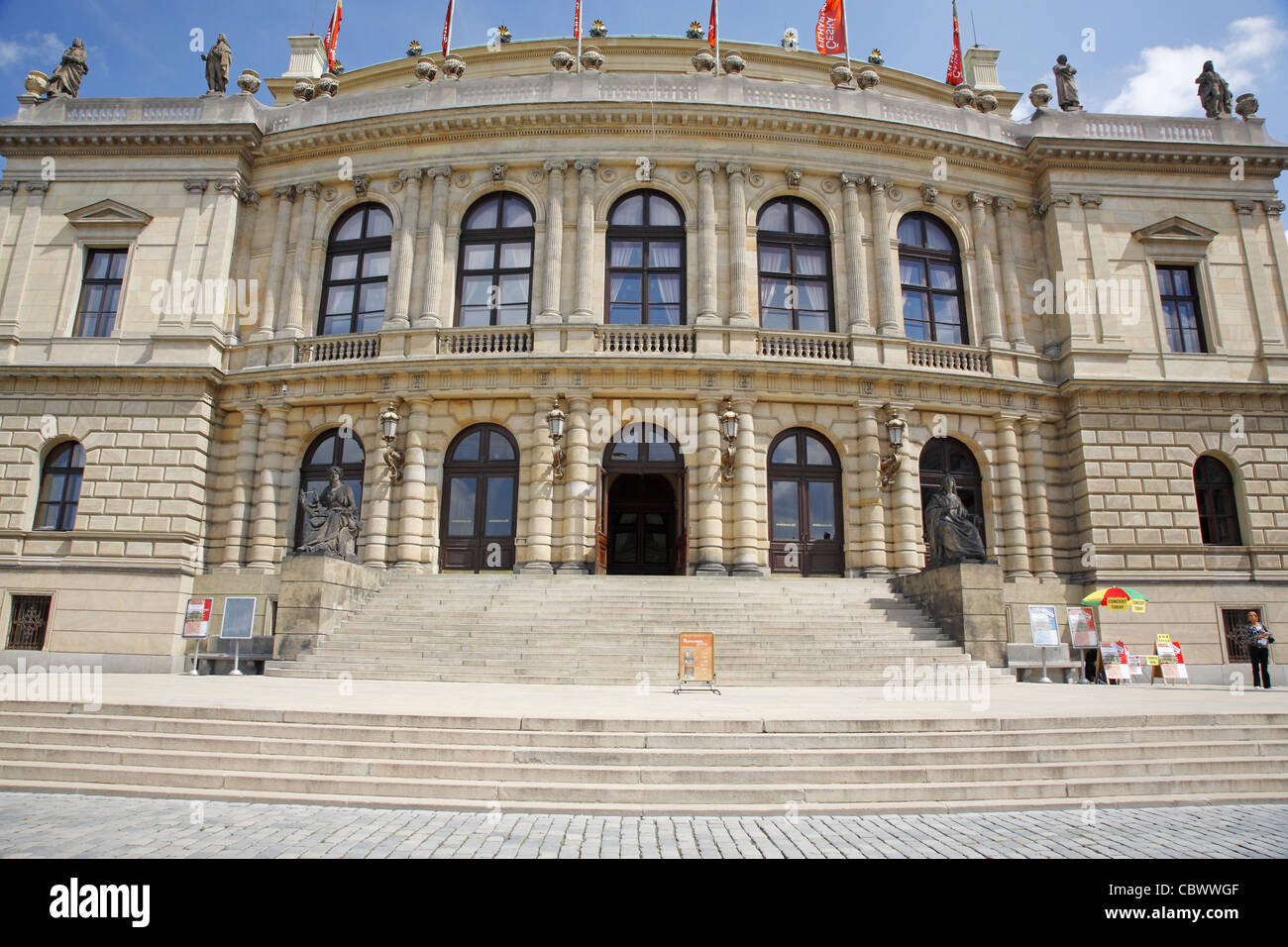 L'hôtel de Dvořák Rudolfinum, Prague, République Tchèque Banque D'Images