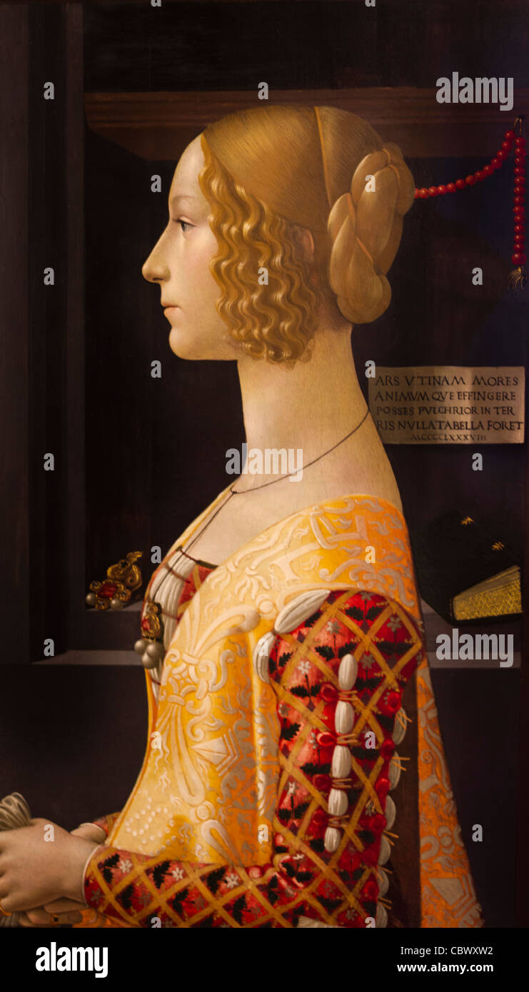 DOMENICO GHIRLANDAIO THYSSEN BORNEMISZA DE MADRID ESPAGNE Banque D'Images