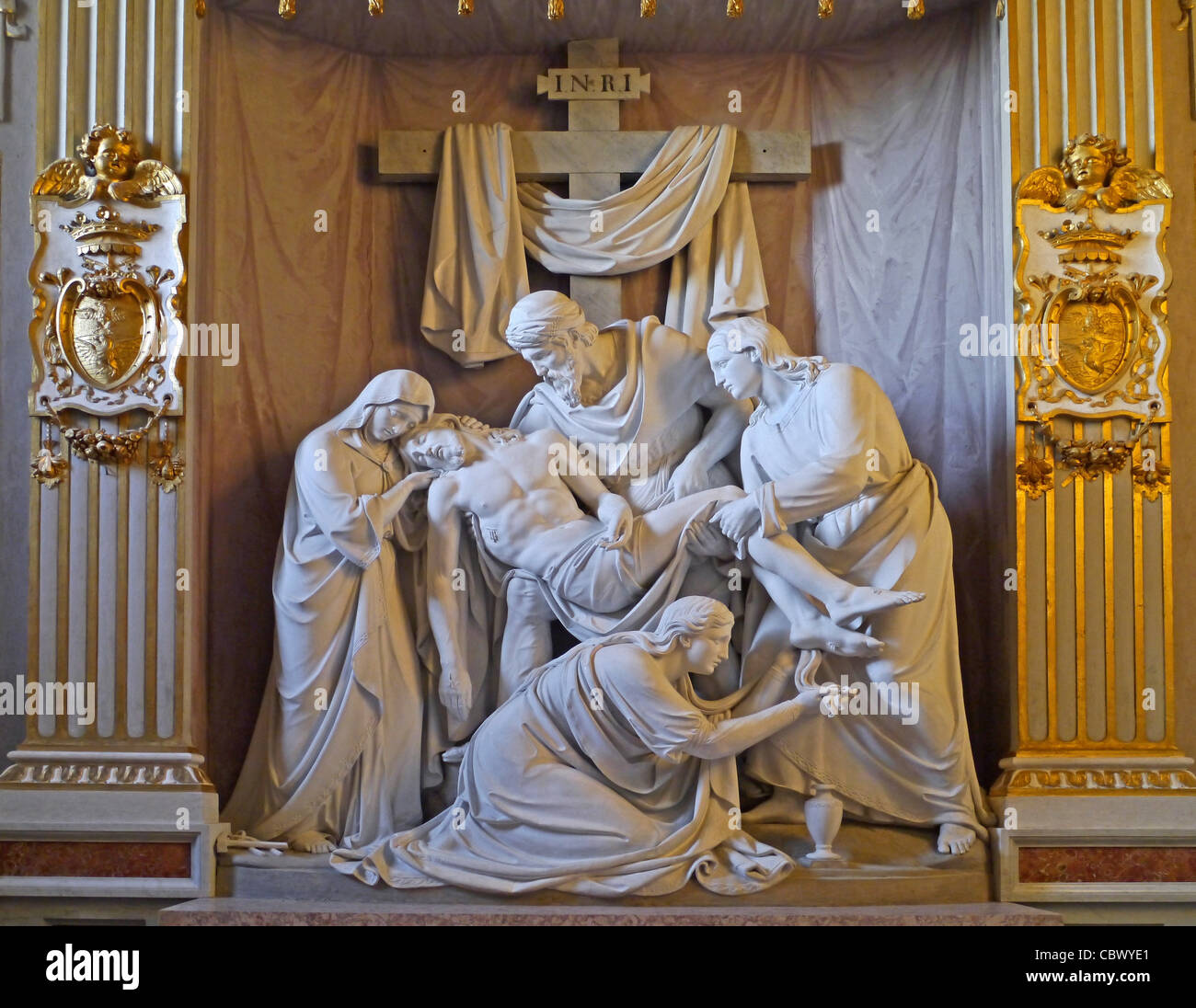 Chapelle Borgia, l'église de Trinita dei Monti, au-dessus d'Espagne à Rome Banque D'Images