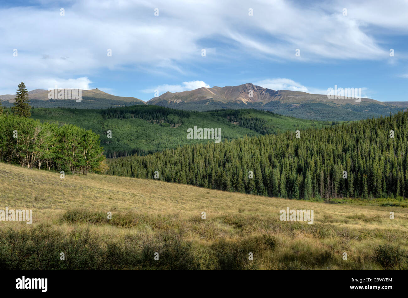Baldy et La Garita Cinco le désert, Hinsdale Comté (Colorado) Banque D'Images
