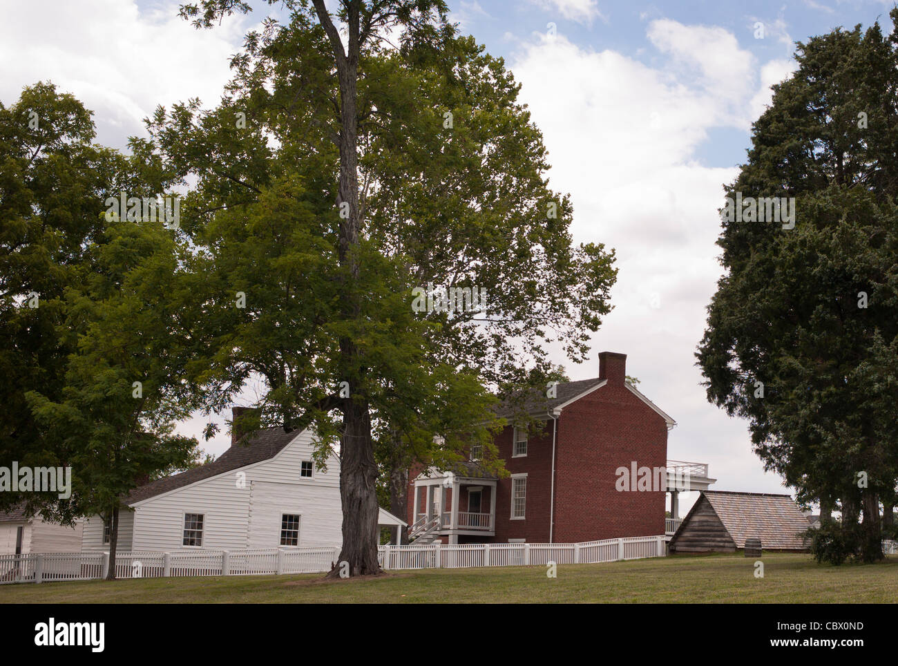WILMER McLEAN HOUSE APPOMATOX COURT HOUSE Banque D'Images