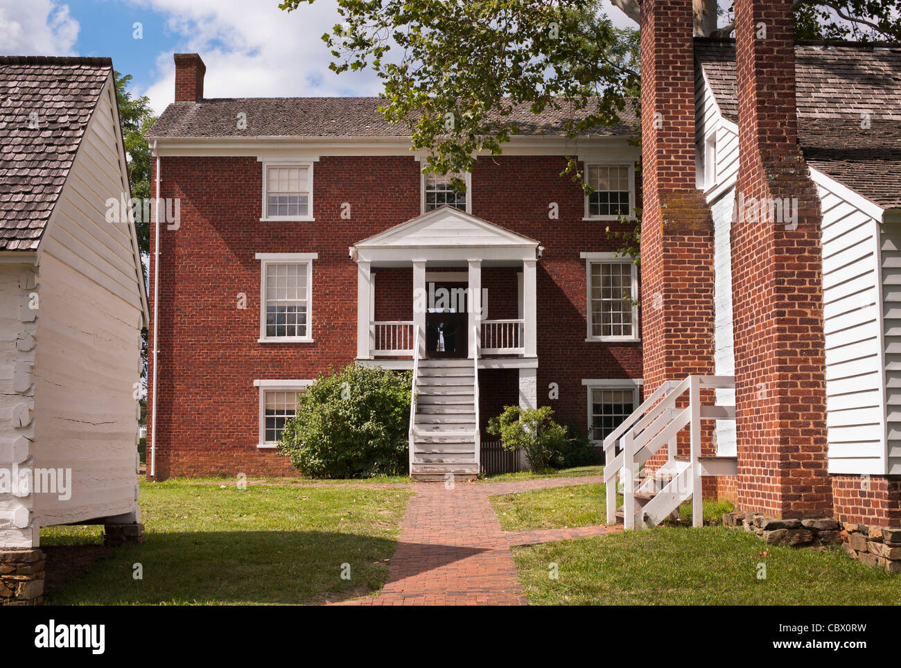 WILMER McLEAN HOUSE APPOMATOX COURT HOUSE Banque D'Images