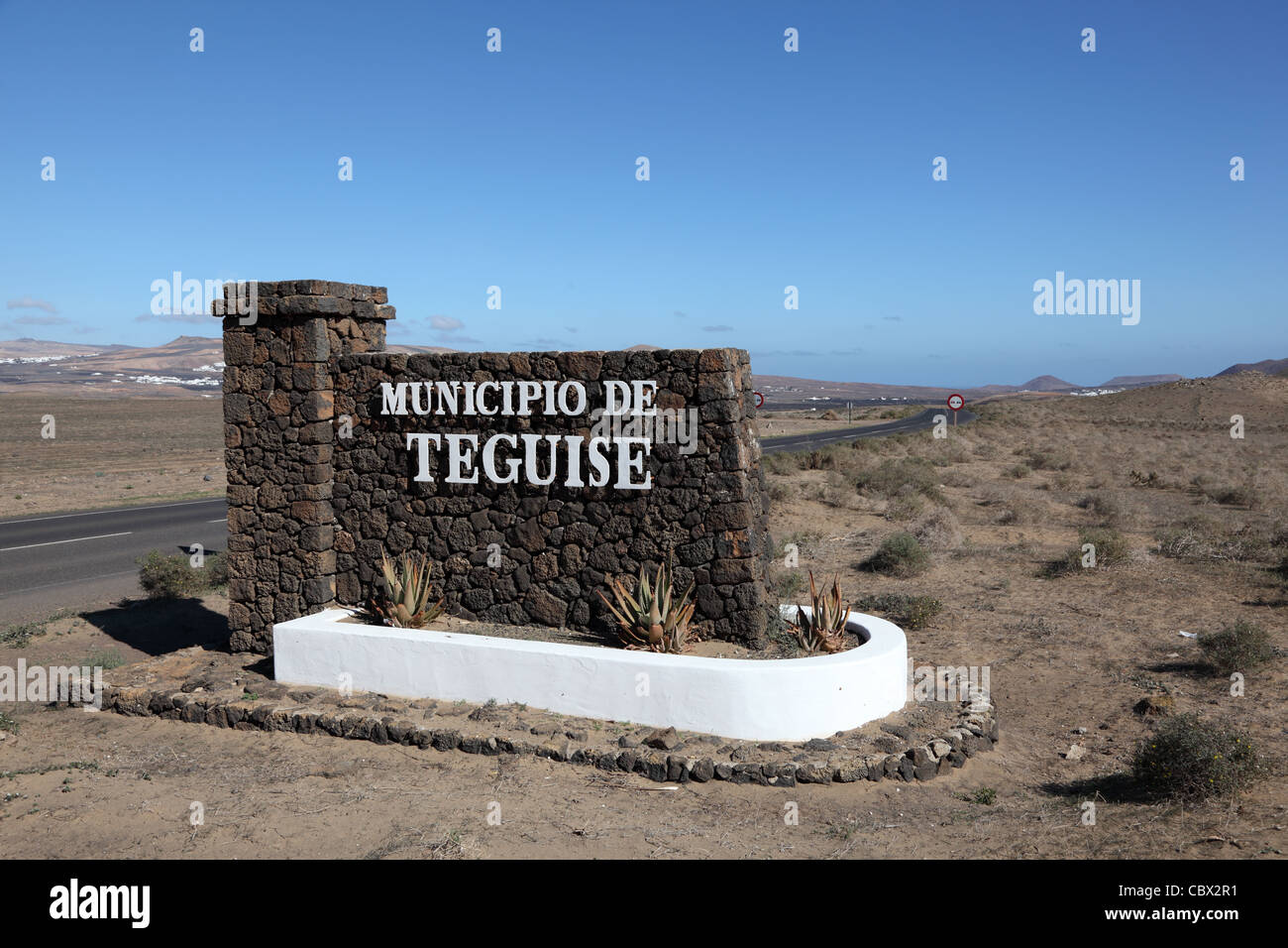 Municipio de Teguise sur l'île des Canaries Lanzarote, Espagne Banque D'Images