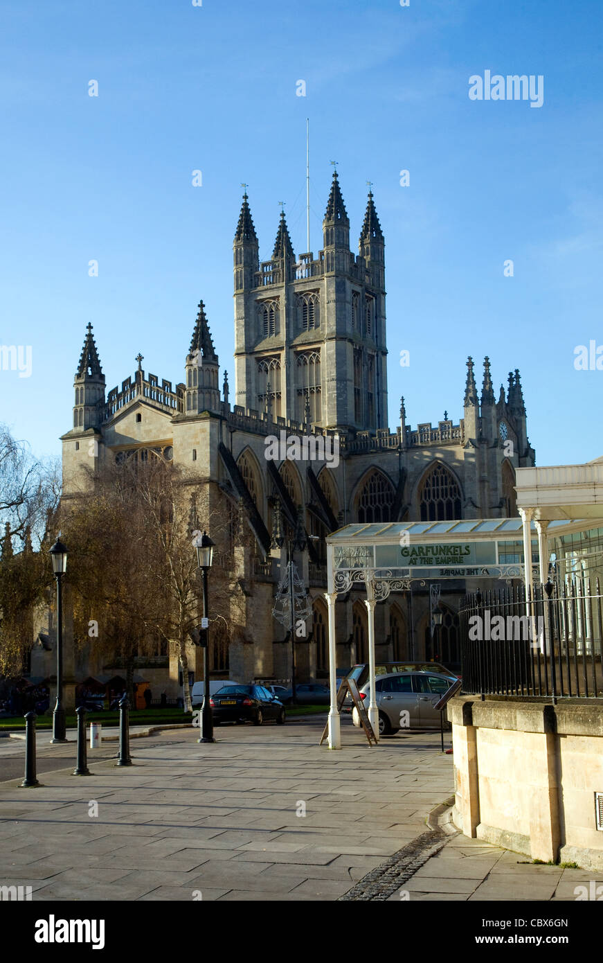 Église abbatiale, Bath, Angleterre Banque D'Images