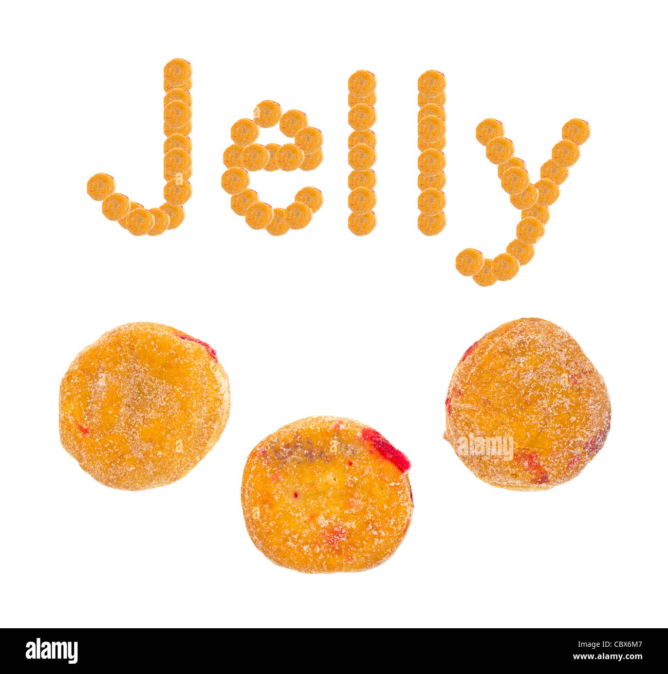 Jelly rempli donuts Banque D'Images
