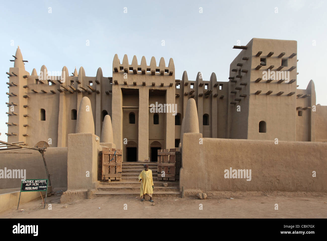 Grande Mosquée de Djenné, Mali, Afrique Banque D'Images