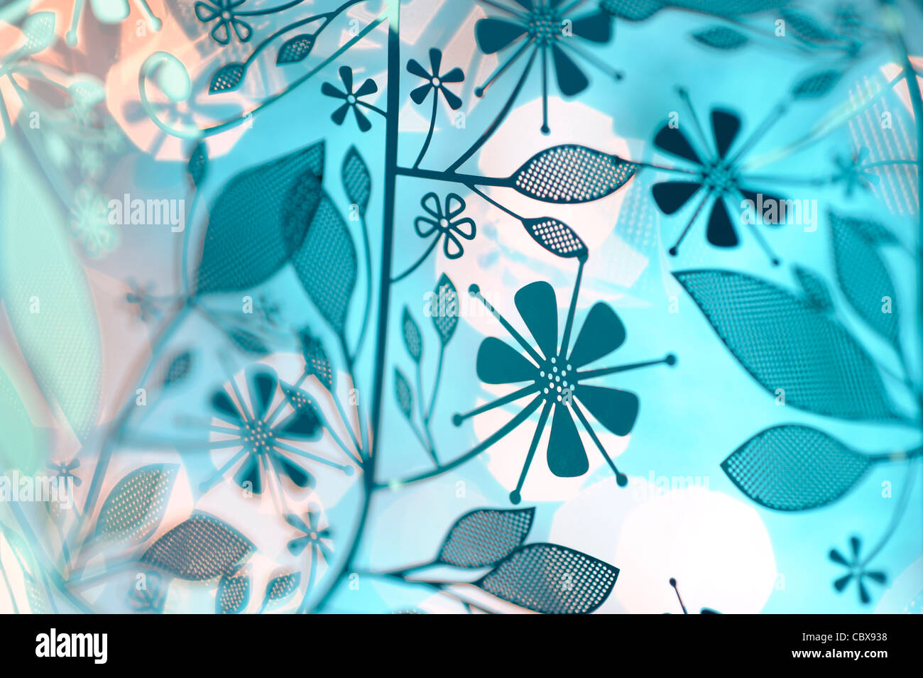 Abstract floral motif Banque D'Images