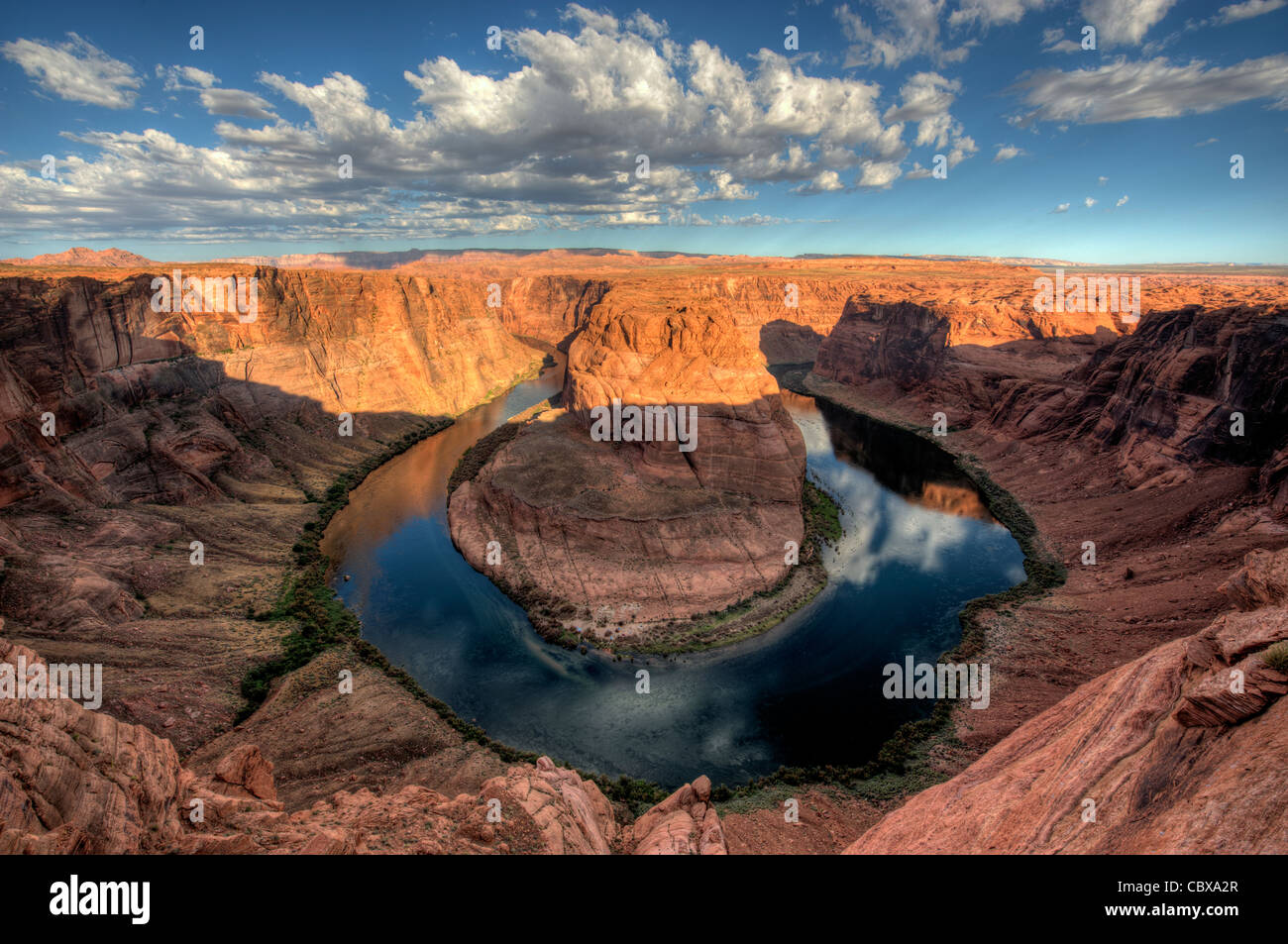 Horse Shoe Bend Arizona à l'aube Banque D'Images