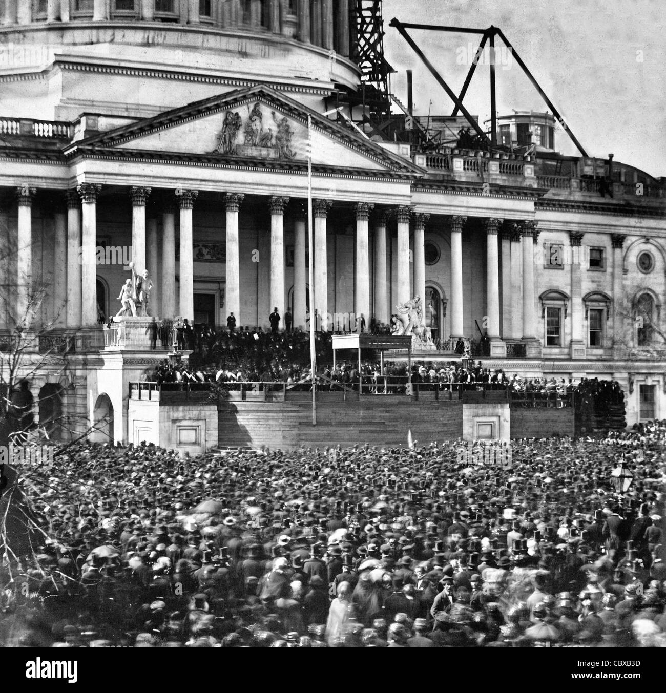 Inauguration de monsieur Abraham Lincoln, le 4 mars 1861 Banque D'Images