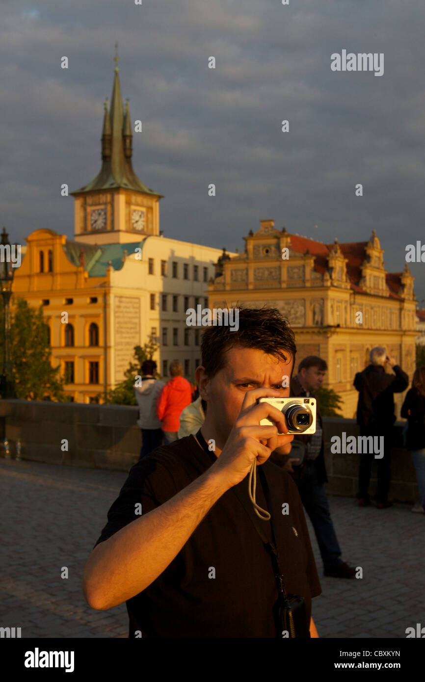 Old Town Prague Pont Charles Banque D'Images