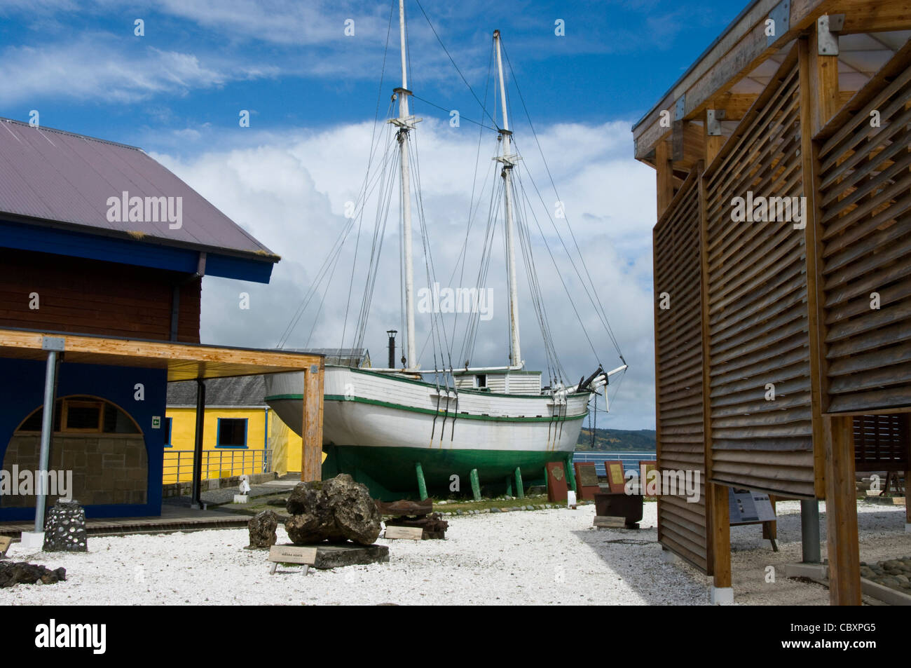 Le Chili. L'île de Chiloé. Musée régional d'Ancud. Banque D'Images