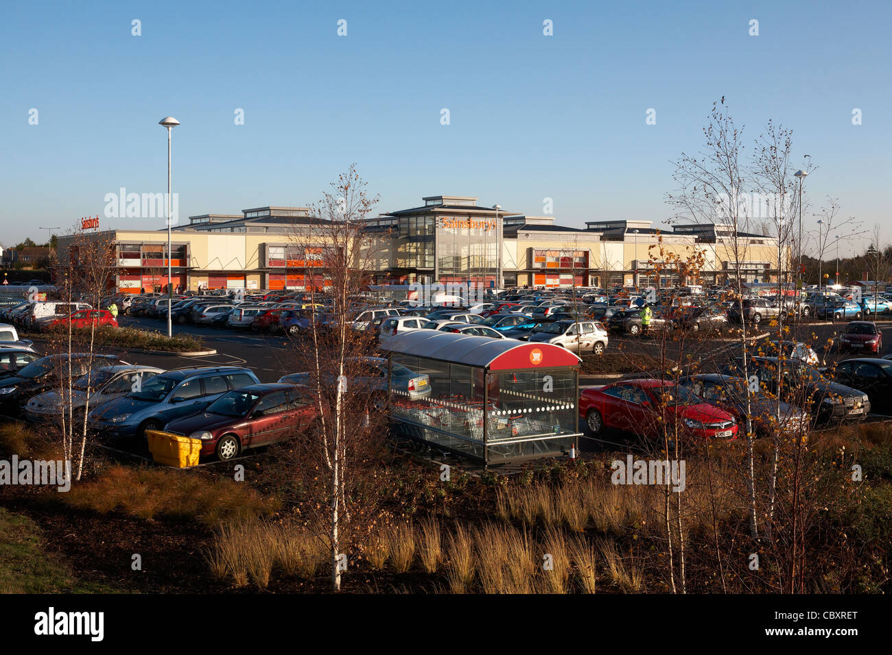 Sainsbury's Super Store peage Essex Colchester Stanway 2011 Noël Banque D'Images