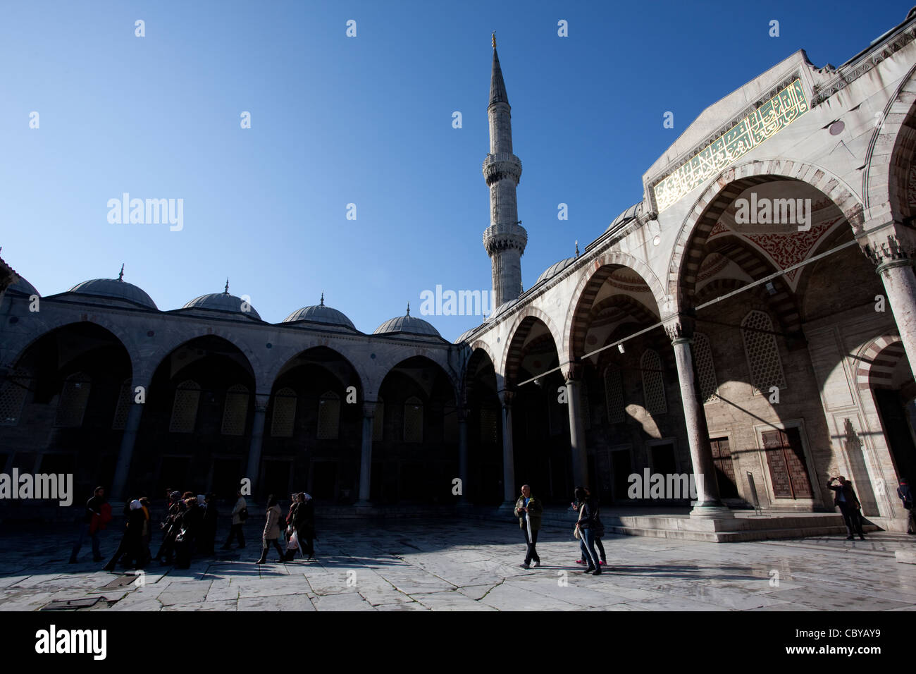 Mosquée Bleue Sultan Ahmed et Kulliyah Istanbul, Turquie. Photo:Jeff Gilbert Banque D'Images