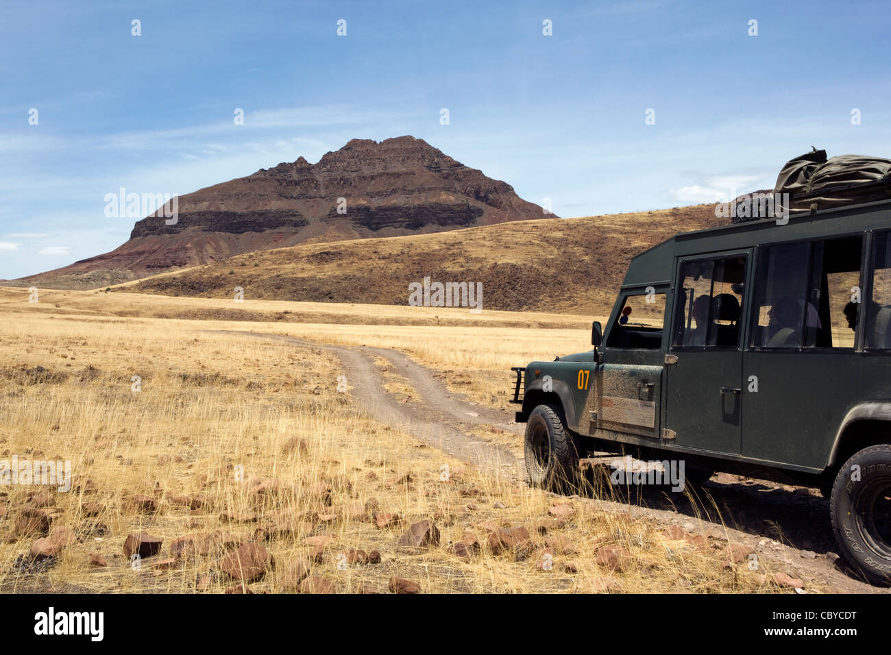 Paysage - région de Kunene Kaokoland, Namibie, Afrique Banque D'Images